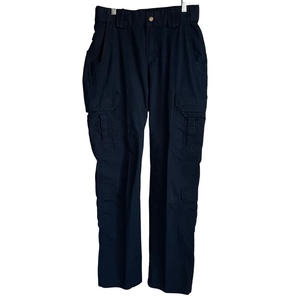 5.11 Tactical Ripstop Cargo Pants Sz 6L Navy Straight Leg Utility Workwear